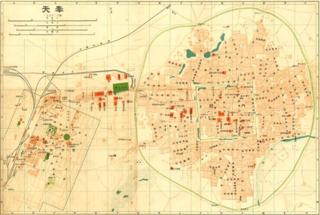 (20世纪初的奉天地图)