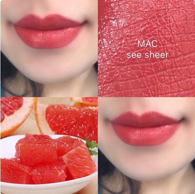 mac see sheer 西柚色