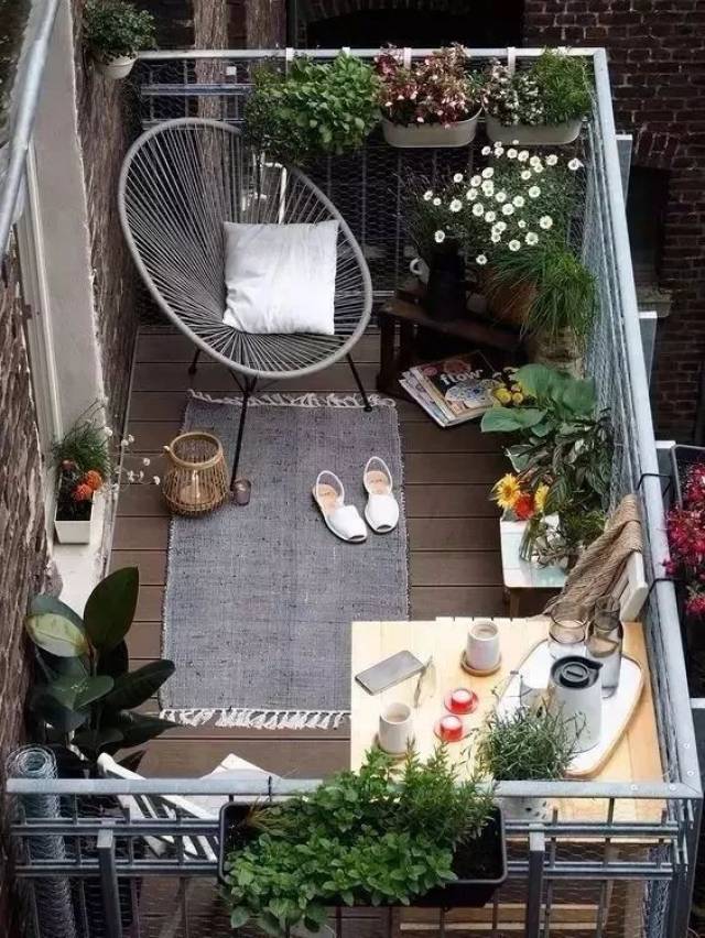 别看阳台小,只要利用好了,也能变成一个小花园!