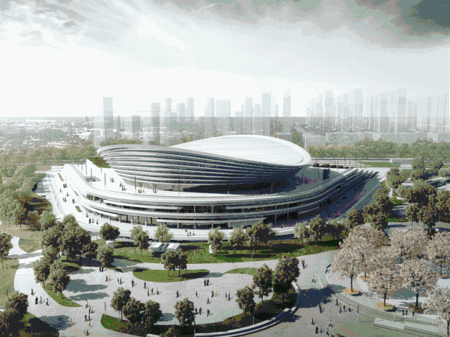 苏州奥体中心空中俯瞰!新鲜照片刚刚流出.