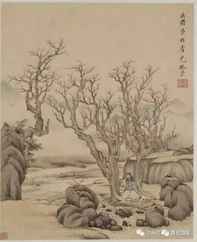 明 陈洪绶《山水人物画册》