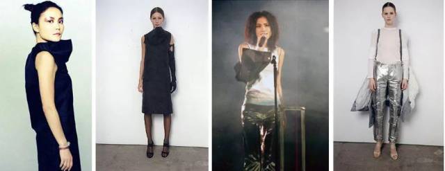 王菲拍大片,演出都穿着 helmut lang