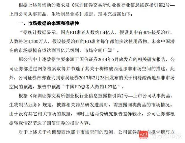 “我国患性功能障碍达1.4亿人”?上市公司惊人数据出自哪?