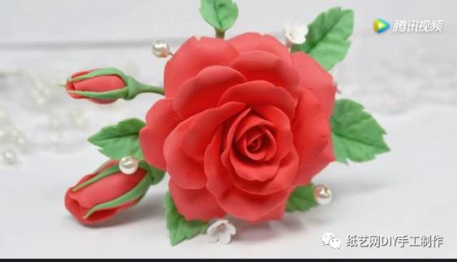 粘土永生花视频,图解教程!