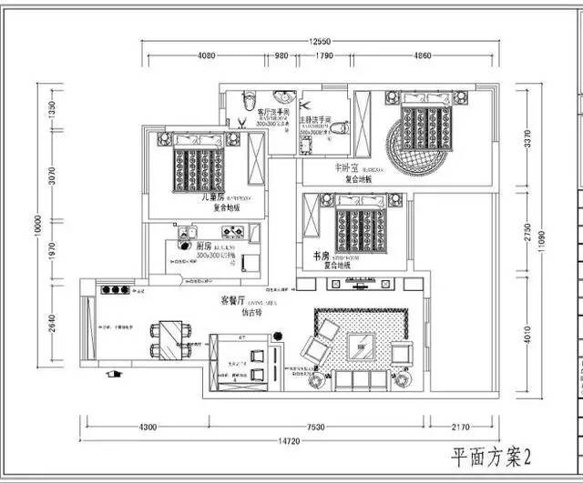 148平装修实景案例,混搭三居室小清新,特别喜欢书房设计