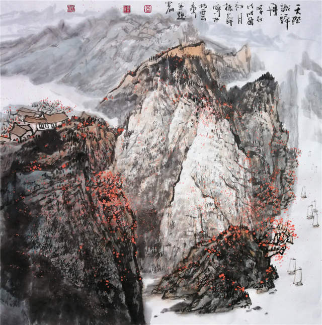 山水情深融笔墨著名画家李振华作品鉴赏