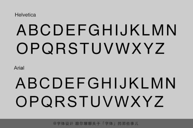 在正常像素下,当你在电脑上切换选择helvetica和 arial大写字母字体的