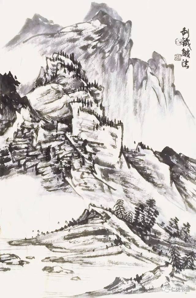 白崇然|学画山水画,这些山石皴法得明白