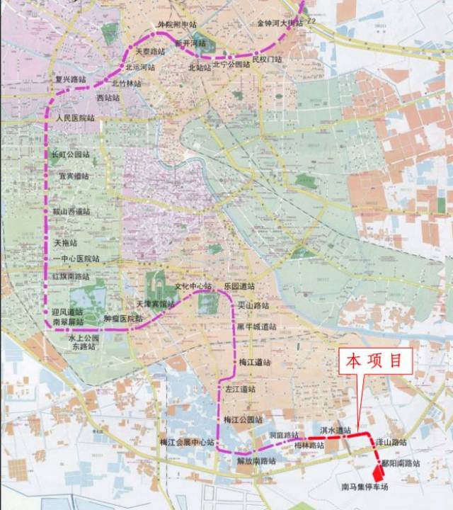 地铁6号线首末班车时间, 天津地铁6号线运营时间,天津地铁6号线线路图
