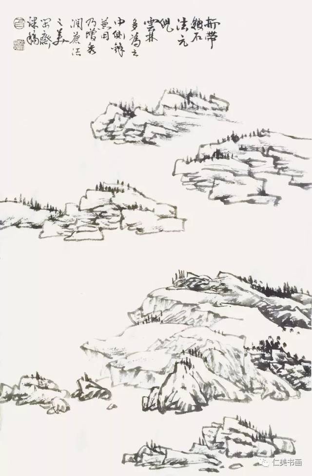 白崇然|学画山水画,这些山石皴法得明白