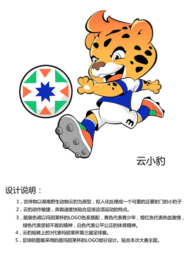 李金烽设计的吉祥物方案"云小豹".供图/组委会