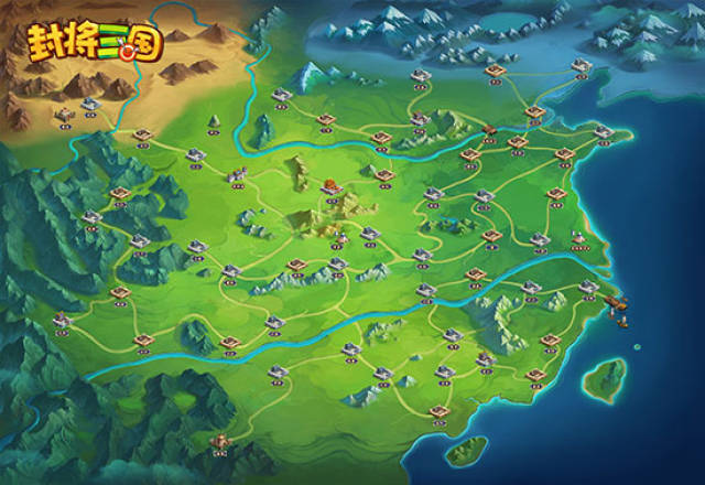 史上最大三国地图 沙盒剧情rpg单机手游《封将三国》大地图曝光