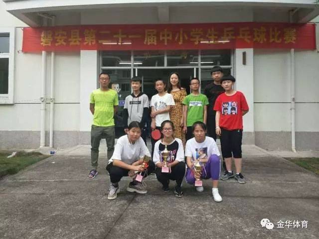 初中组 男子团体 第一名 实验初中 第二名 尖山初中 第三名 玉山初中