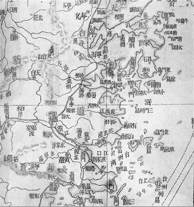 国务院1994年8月22日批准 撤销台州地区和黄岩市,椒江市 ▲台州地图