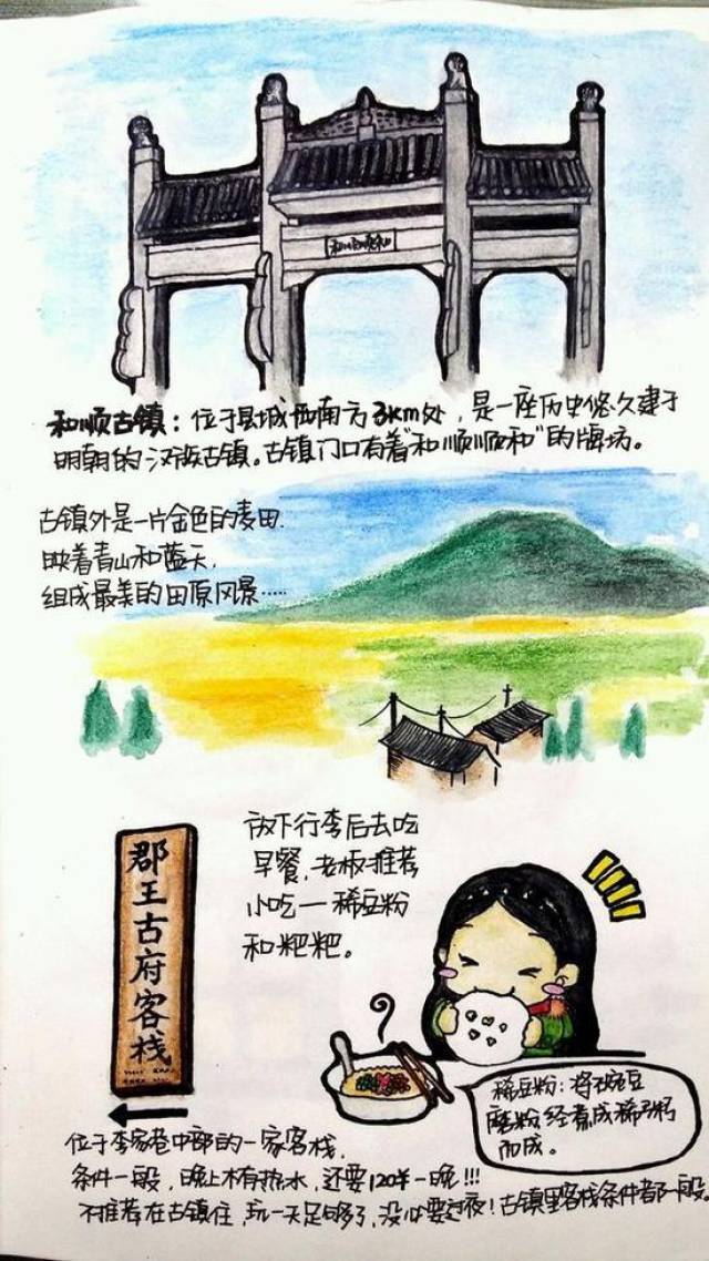 腾冲旅游攻略手绘本:也许,你可从中找到旅行的意义