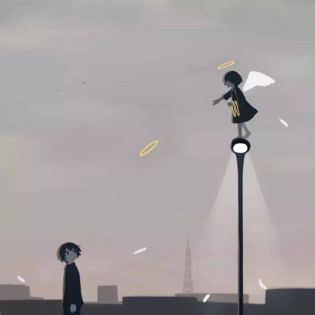 黑暗预警|日本画师用致郁风插画,画出了每一个社会人的心声