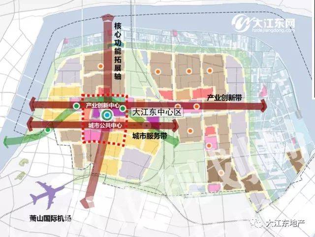 大江东中心区单元控规草案公示,明确范围,定位杭州城市东部副中心