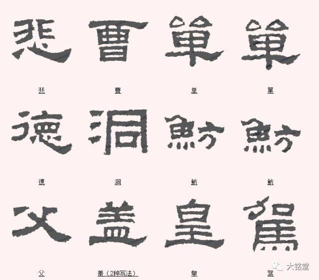 《鲜于璜碑》最美的字