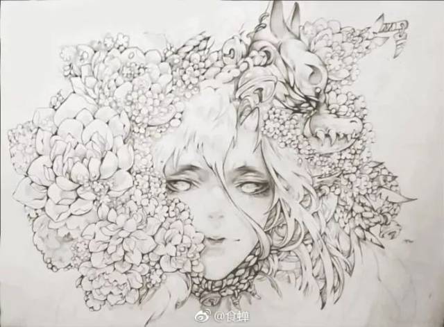 插画师-看完画,马上让许多粉丝膜拜的大触:食禅