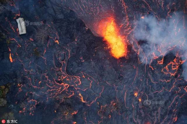 夏威夷火山熔岩吞没发电厂,惨烈现场犹如人间地狱