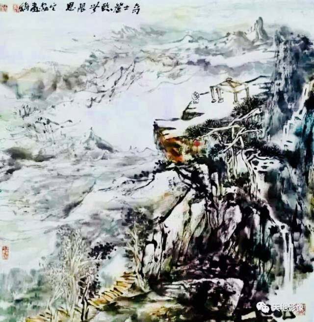 王定安少年时师从著名画家黄叶村先生,坎坷艰辛中走上艺术之路.