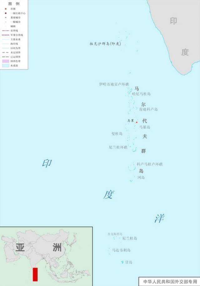 马尔代夫地理位置马尔代夫高清地图中文版