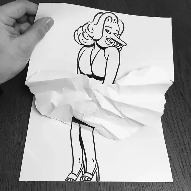 别和会画画的人玩,一张a4纸就能把你玩懵