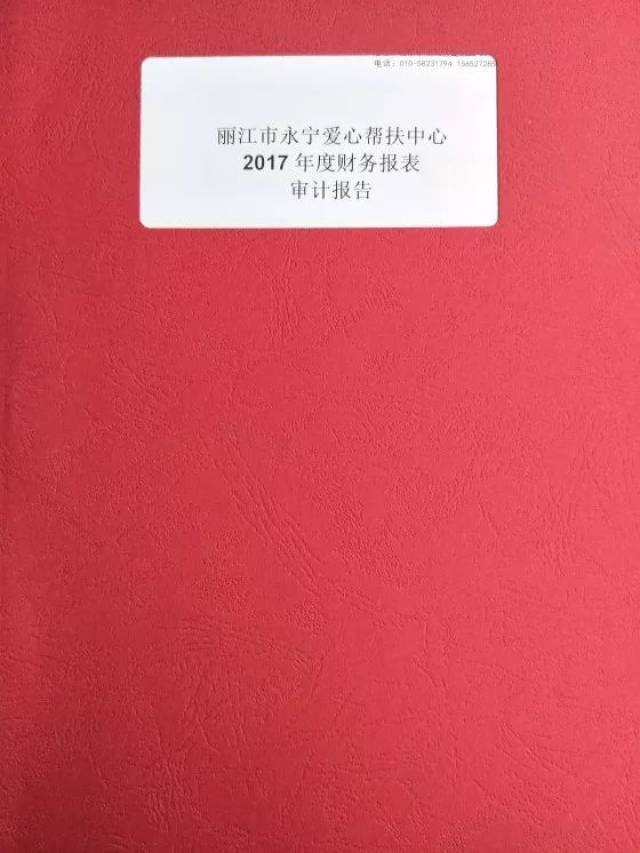 财务公开|永宁助学2017年度财务审计报告