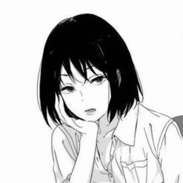 【黑白头像】爱情使人忘记时间,时间也使人忘记爱情