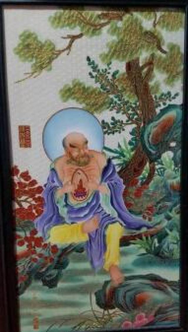 瓷板画的价值( 丁冠鹏十八罗汉)
