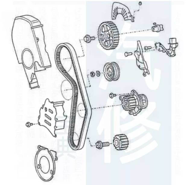 大众波罗正时皮带图解,大众波罗正时链条图 【精华】82张大众车系正时皮带安装示意图