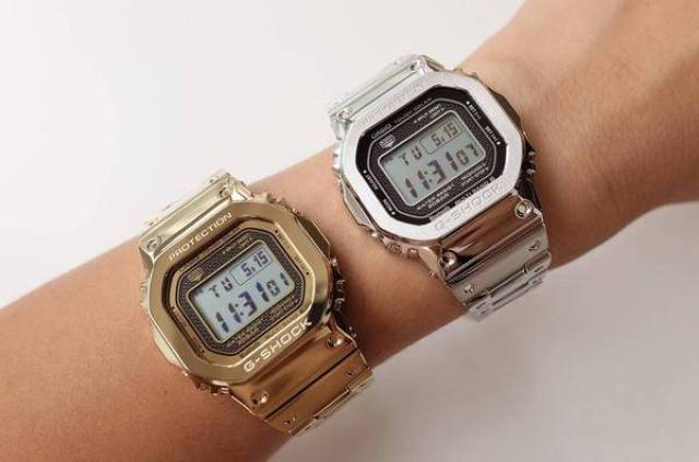 casio g-shock 情怀收藏帖:金 银小方块 gmw-b5000