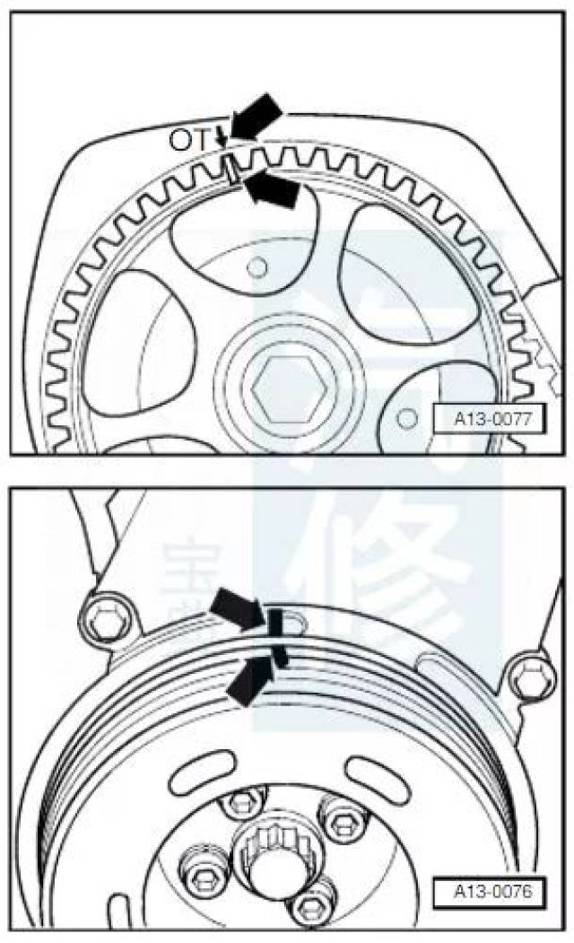 【精华】82张大众车系正时皮带安装示意图