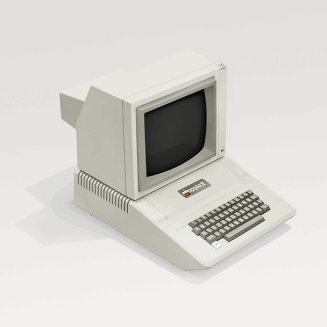 一组早期电脑动图,