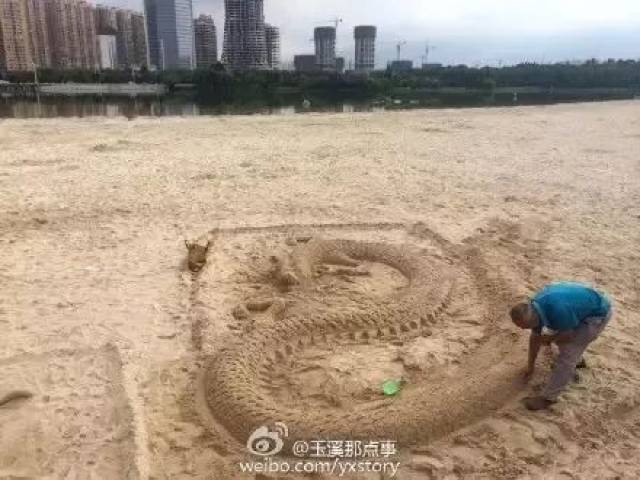 聂耳文化广场老大爹龙形沙雕作品贺端午