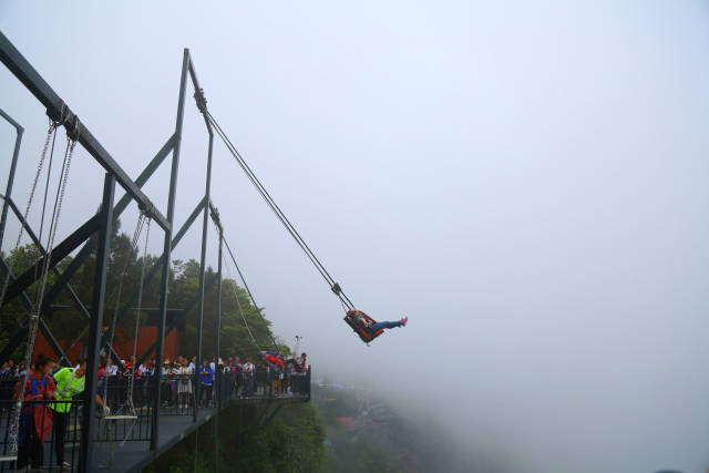 重庆网红景点奥陶纪,天空之城里的游乐场(比张家界玻璃栈桥恐怖多了)