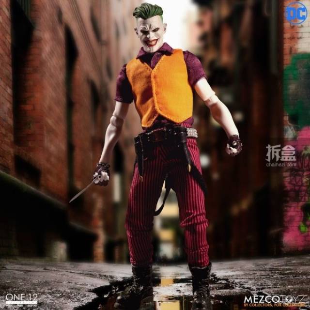 mezco蚂蚁 dc漫画 犯罪王子 the joker小丑1:12可动人偶