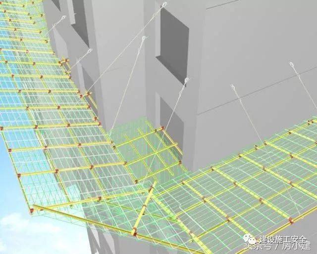 图文解说建筑工程水平挑网的设计节点,太有用了!