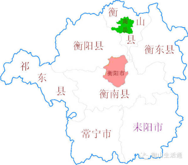 衡山市:由原属衡阳市的衡山县,衡东县,南岳区撤县合并而成.