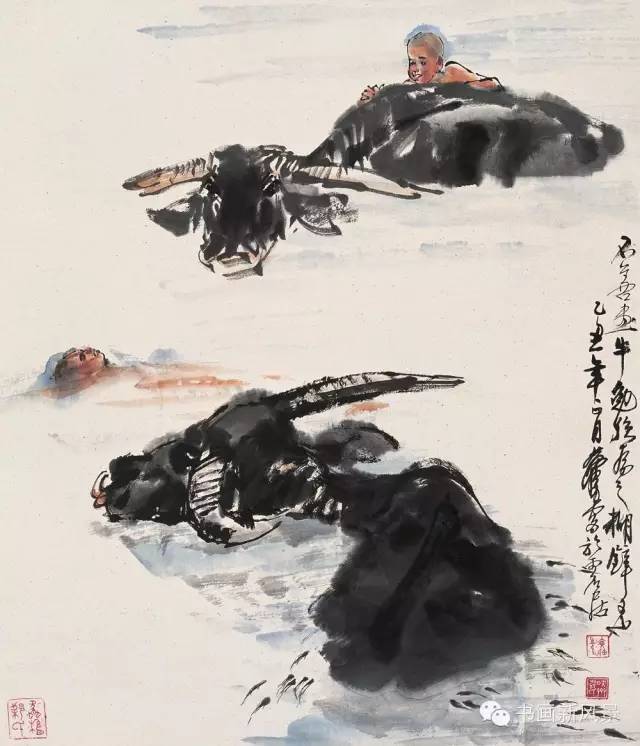 看看黄胄的牛画!