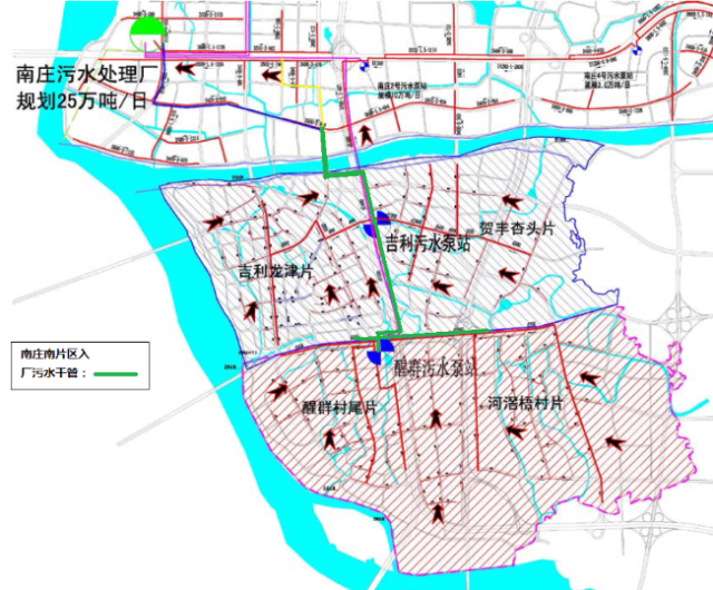 3公里 南庄南片区入厂污水干管工程,由南庄镇水利所负责实施建设,立项