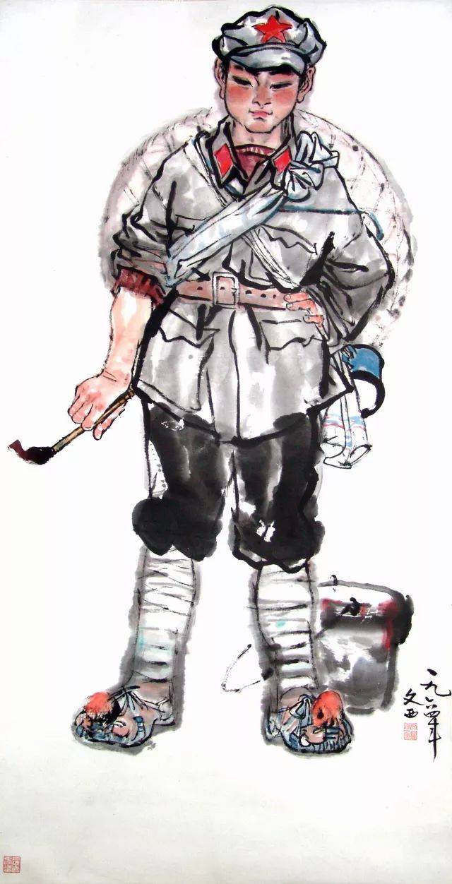 艺苑藏珍 | 来自绘画的童心 ——《雨中少女》和《小红军》