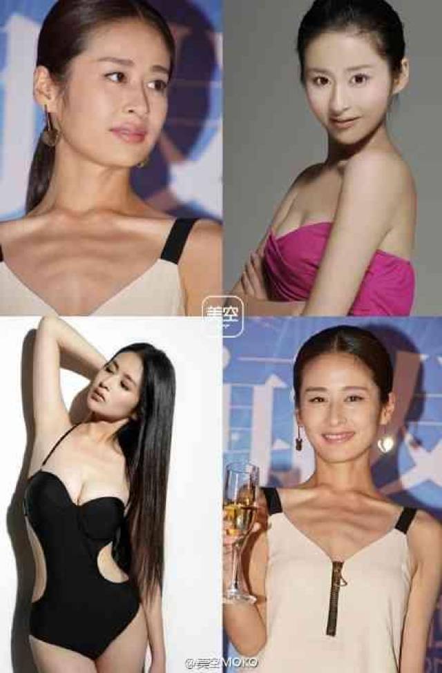 angelababy也是排骨胸.