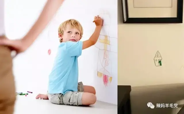 孩子总在墙上画画?孙俪邓超这样做!