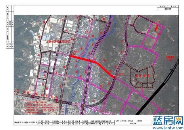 龙岩东肖片区重要通道"东发路"道路设计调整