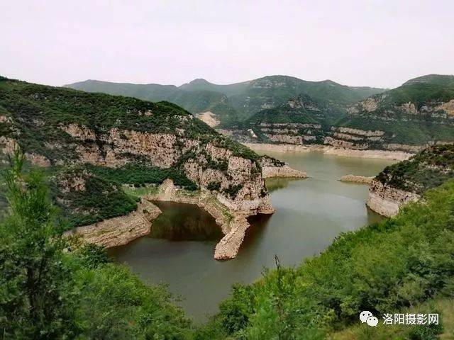 洛阳新安县黄河三峡,小浪底上游峡谷幽美,风景这边独好