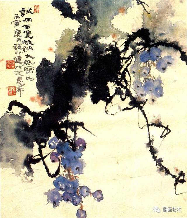 泼墨葡萄 65×58cm