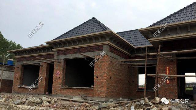 晒晒我的农村养老房,200万建最美平层大院,东北盖房就该是这样