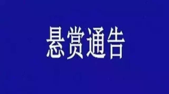 【警方发布悬赏通告】提供线索奖励人民币5万元!