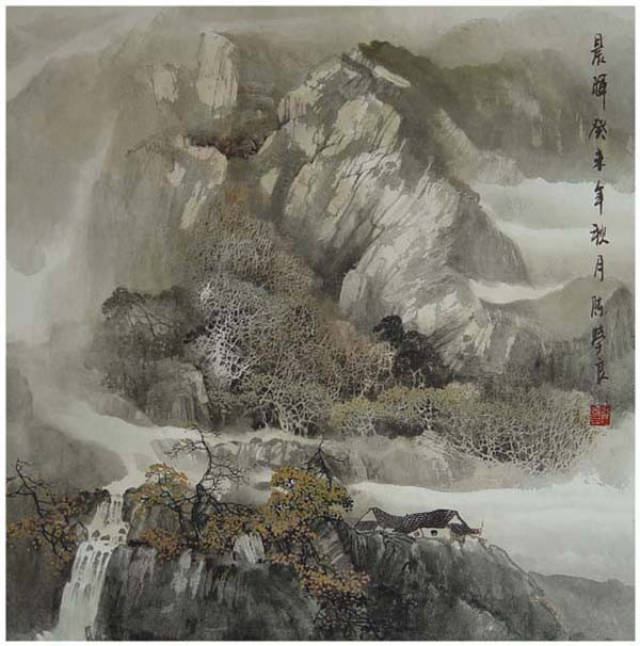 陈学良国画山水作品欣赏